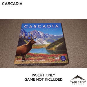 Cascadia and Landmarks Board Game Insert / Organizer