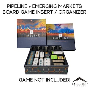 Pipeline + Emerging Markets Board Game Insert / Organizer
