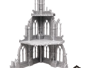 Ruin Set 3 - Tabletop Terrain - Grimdark Terrain -Gothic Terrain Miniature Wargame Terrain Sci-Fi Terrain  28mm Terrain 32mm