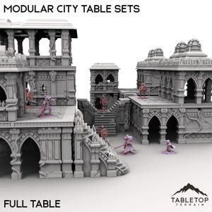 Modular City Table Sets - Tabletop Terrain Competitive Fantasy Wargaming
