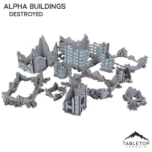Tabletop Terrain Building Mecha City Alpha Buildings