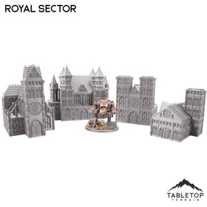 Royal Sector 8mm Scale Building Pack - 6mm 8mm Mech Wargames Tabletop Terrain Compatible with Small Scale Epic Wargames