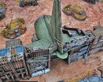Cargo Plane Rampart Entrance - Apocalyptic Terrain - Gaslands Terrain Post-Apocalyptic Walking Dead Fallout Wasteland Warfare