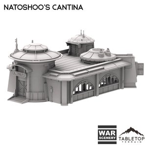 Natoshoo&#39;s Cantina - Star Wars Legion Terrain Outer Rim War Scenery  Koboh Lothal Tabletop Terrain Wargame Miniature Scenery