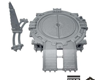Heavy Machine Cult - Chapters Headquarter - Tabletop Terrain Grimdark Gothic Miniature Wargame Sci-Fi 28mm 32mm