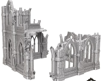 Ruin Set 1 - Tabletop Terrain 11th Edition Competitive Tournament Set Imperialis Grimdark