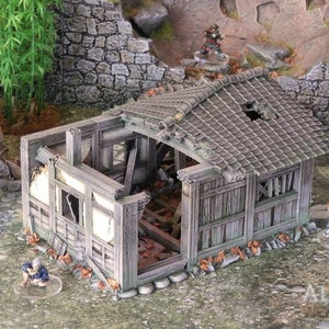 Samurai Ruined Hut - Test of Honor Japan Miniatures Terrain
