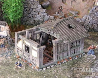 Samurai Ruined Hut - Test of Honor Japan Miniatures Terrain