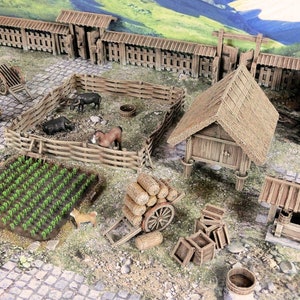 Samurai Farmyard Set - Test of Honor Japan Miniatures Terrain
