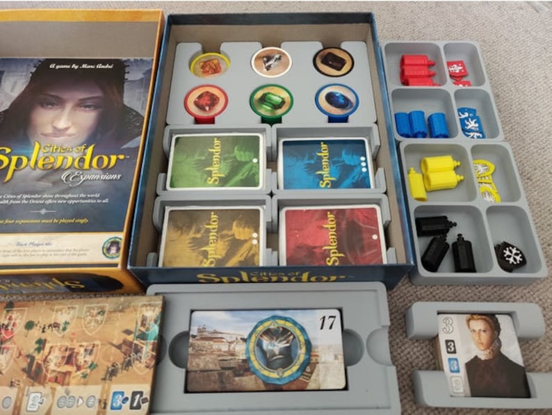 Splendor With Cities Board Game Insert / Organizer - Etsy