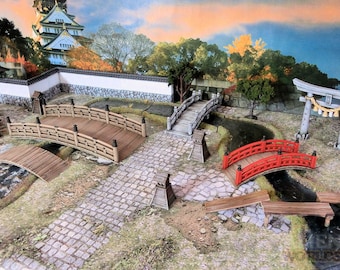 Samurai Bridges - Test of Honor Japan Miniatures Terrain