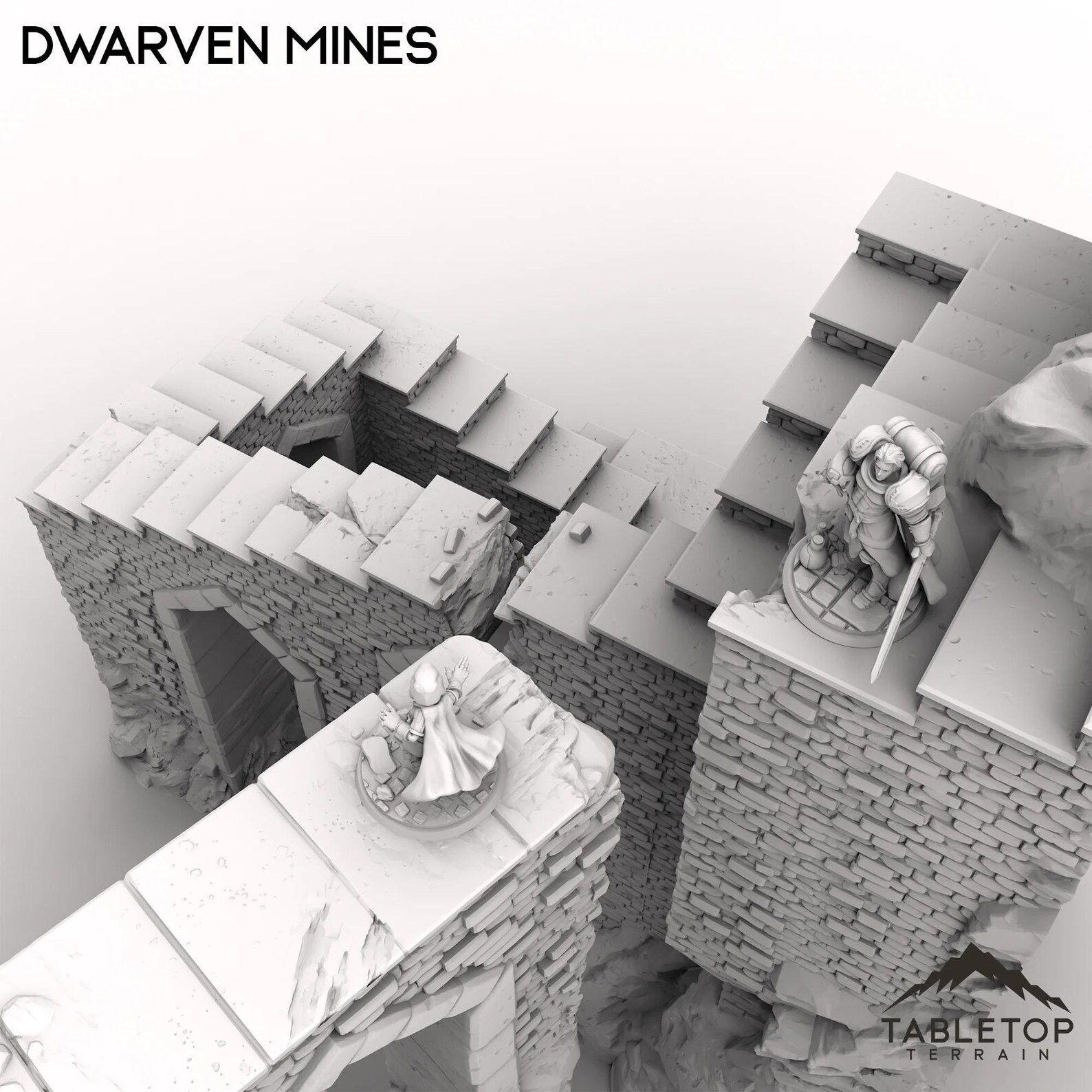 Rpg Mine Sign Dwarven Mines - Tabletop Terrain Fantasy DND Miniature Roleplaying ...