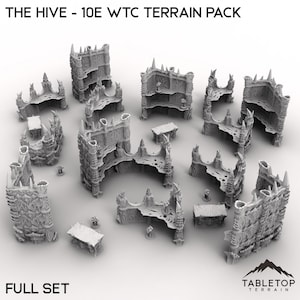 The Hive - WTC compatible Terrain Pack - Tabletop Terrain 10th Edition Competitive Tournament Set Imperialis Grimdark