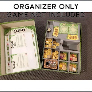 Cacao + Expansions Board Game Insert / Organizer