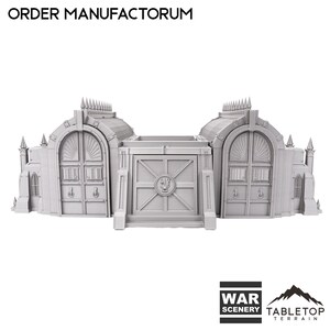 Tabletop Terrain Order Manufactorum Wargame Terrain 3d printed 28mm Building Sci Fi Gothic Wargaming Scenery