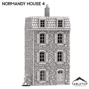 Normandy House 4 - French Building - WWII Terrain Wargame Tabletop Terrain Terrain Compatible with Bolt Action