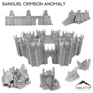 Sanguis, Anomalía carmesí - Terreno de mesa Demonio Caos Grimdark Gótico Ciencia ficción Miniatura Wargame