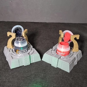 Citadel Paint/Wash Pot Holder - NecroForge themed with lid holders