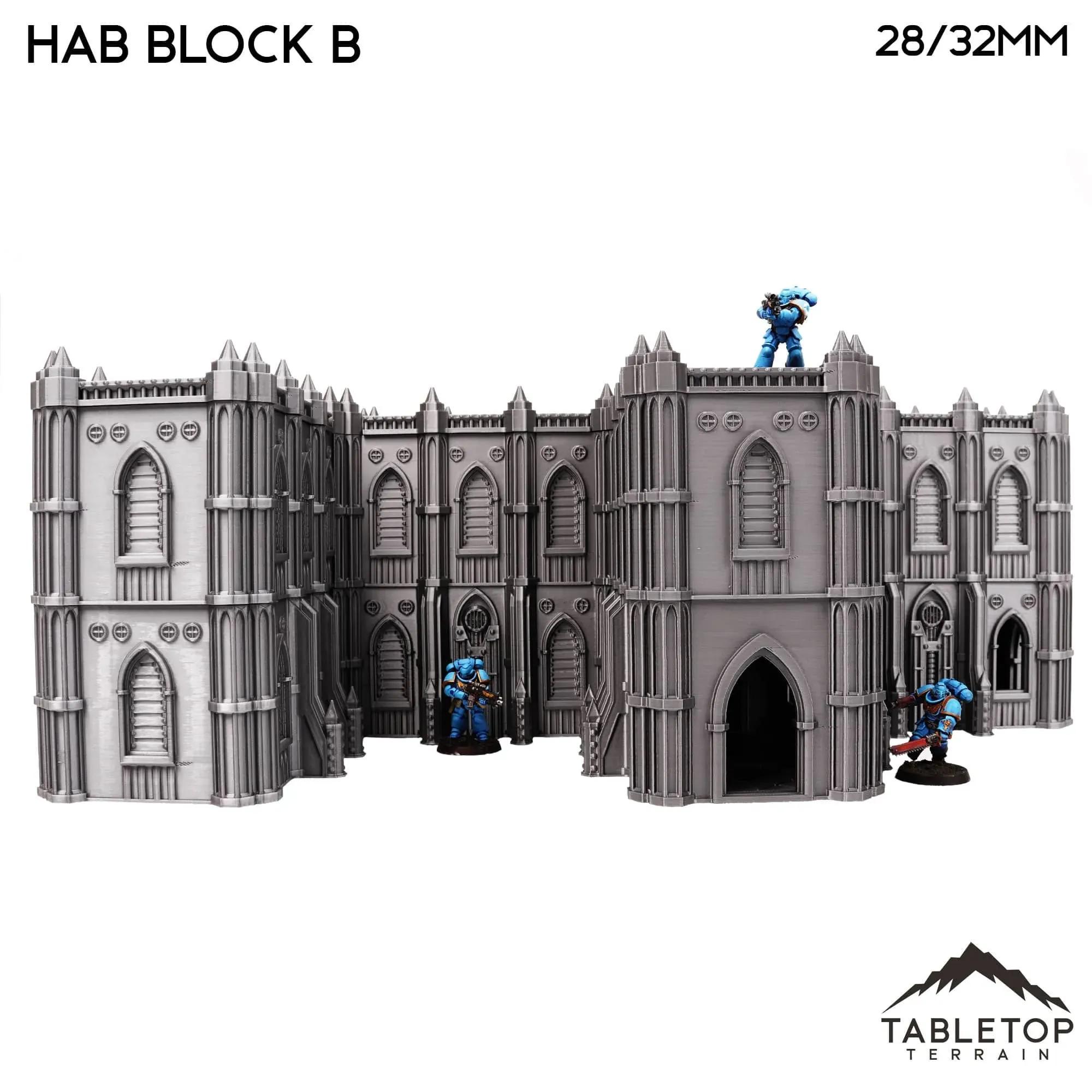 Hab Block B - Augusta, the Holy City - Tabletop Terrain Grimdark Gothic ...
