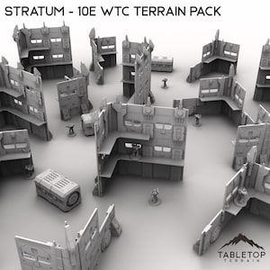 Stratum - WTC compatible Terrain Pack - Tabletop Terrain 10th Edition Competitive Tournament Set Imperialis Grimdark