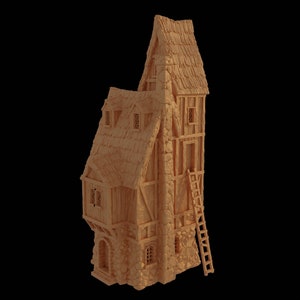 Farmer Cottage - DND AoS Pathfinder Conquest MiniatureLand Tabletop Terrain Miniature Wargame 28mm Fantasy Medieval