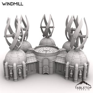 Windmill - Cognis Steam World - Tabletop Terrain Grimdark Gothic Miniature Wargame Sci-Fi 28mm 32mm