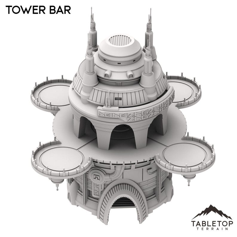 Tabletop Terrain Building Tower Bar