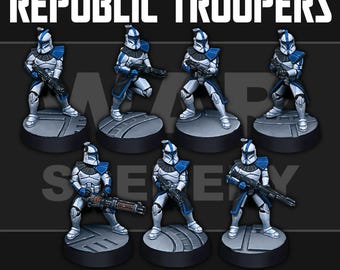 Republic Troopers - Outer Rim Mini's van War Scenery voor Tabletop Wargames