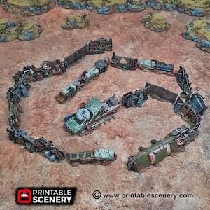 Junkfort Barricades and Fences - Apocalyptic Scatter Terrain - Gaslands Terrain Post-Apocalyptic Walking Dead Fallout Wasteland Warfare