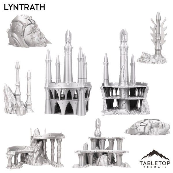Lyntrath, Jungle Vestiges - Tabletop Terrain Wargaming Terrain Grimdark Gothic Sci-Fi Miniature Wargame
