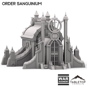 Tabletop Terrain Order Sanguinium Wargame Terrain 3d printed 28mm Building Sci Fi Gothic Wargaming Scenery