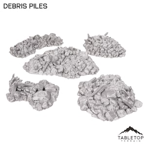 Debris Piles - Hagglethorn Hollow - Scatter Terrain - DND AoS Pathfinder Conquest Printable Scenery Tabletop Terrain Miniature Wargame