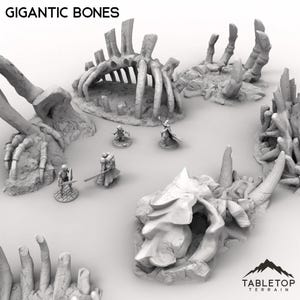 Gigantic Bones - Tabletop Terrain Fantasy DND Miniature Roleplaying Wargame 28mm 32mm
