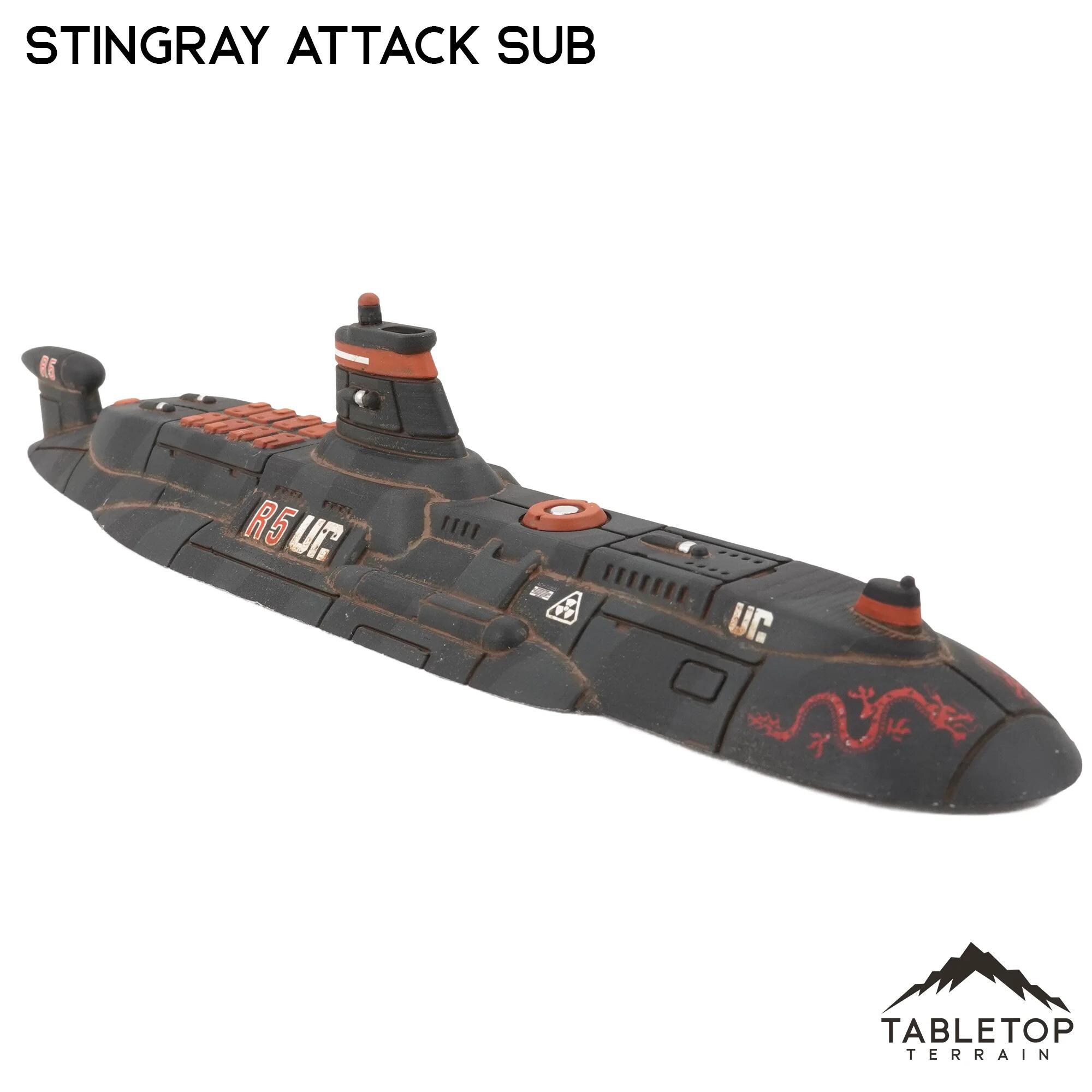 Stingray Attack Sub - Hardware Studios 6mm Compatible With Small Scale ...