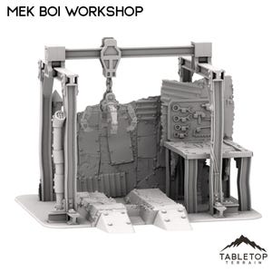 Ork Mek Boi&#39;s Workshop - Rivet City - Tabletop Terrain Ork Badlands Terrain Miniature Wargame Sci-Fi 28mm 32mm