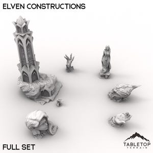 Elven Constructions - Tabletop Terrain Fantasy DND Miniature Roleplaying Wargame 28mm 32mm