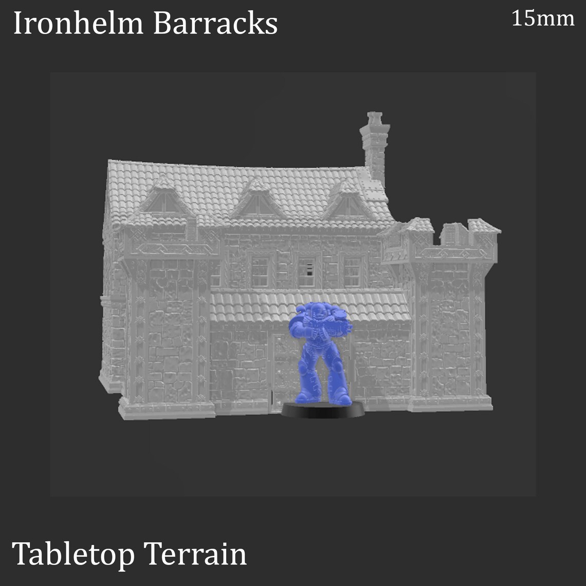 Ironhelm Barracks Dwarven Fantasy Building Fantasy Terrain - Etsy