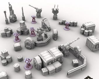 Zorpsector Scatter - Tabletop Terrain Grimdark Gothic Miniature Wargame Sci-Fi 28mm 32mm