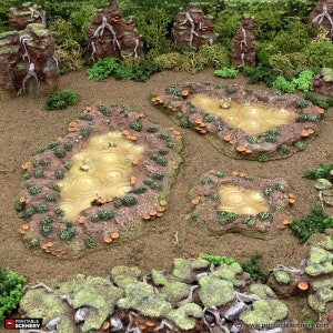 Bogs of Ever Stench - The Gloaming Swamp - Fantasy Terrain DND AoS Conquest Printable Scenery Wargame Tabletop Terrain