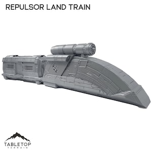 Repulsor Land Train - Tabletop Terrain Grimdark Gothic Miniature Wargame Sci-Fi 28mm 32mm