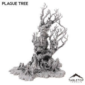 Plague Tree - The Gloaming Swamp - Fantasy Terrain DND AoS Conquest Printable Scenery Wargame Tabletop Terrain