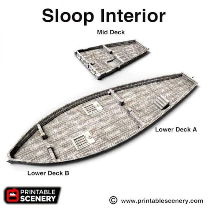 Sloop - Pirate Ship - Blood and Plunder Black Seas Cutlass - Etsy