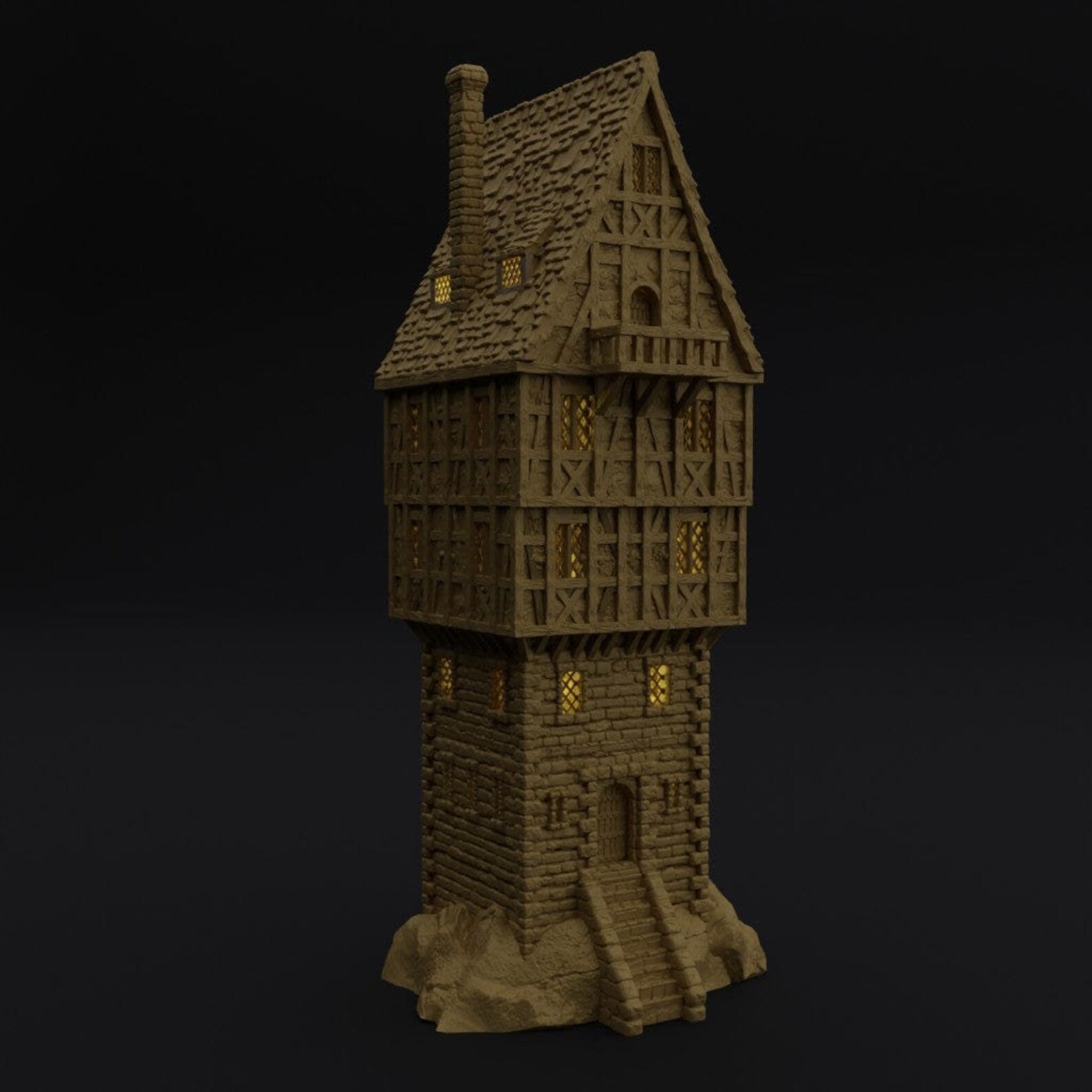 Pathfinder Tower Tower House - DND Aos Pathfinder Conquest Miniatureland Tabletop ...