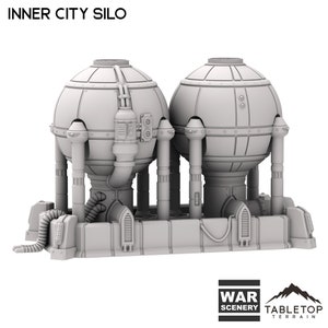 Castograd Inner City Silo - Tabletop Terrain Grimdark Gothic Miniature Wargame Sci-Fi 28mm 32mm