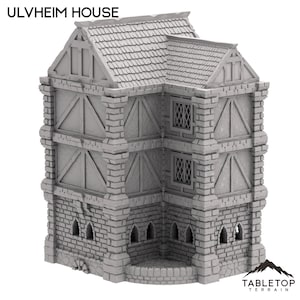 Ulvheim House - Tabletop Terrain Fantasy DND Miniature Roleplaying Wargame 28mm 32mm