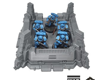Bunker - Chapters Headquarter - Tabletop Terrain Grimdark Gothic Miniature Wargame Sci-Fi 28mm 32mm