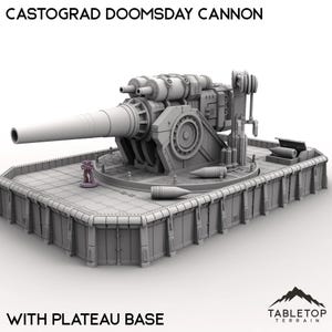 Castograd Doomsday Cannon - Tabletop Terrain Grimdark Gothic Miniature Wargame Sci-Fi 28mm 32mm