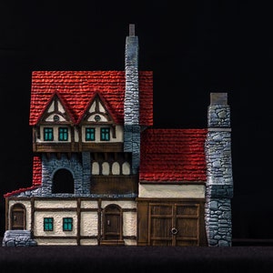 Building 3 - Town of Grexdale - Fantasy Building - DND AoS Malifaux Kings of War Frostgrave