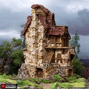 Hunter's Lodge Hagglethorn Hollow Fantasy Building DND Aos Pathfinder ...