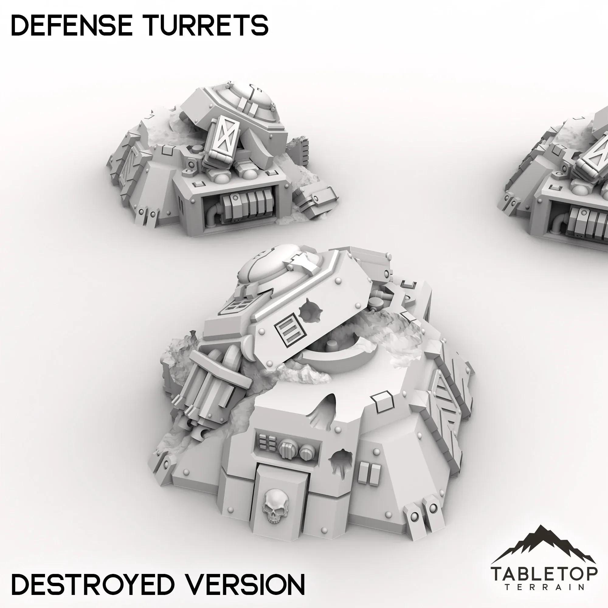 Defense Turrets - Chapters Headquarter - Tabletop Terrain Grimdark ...
